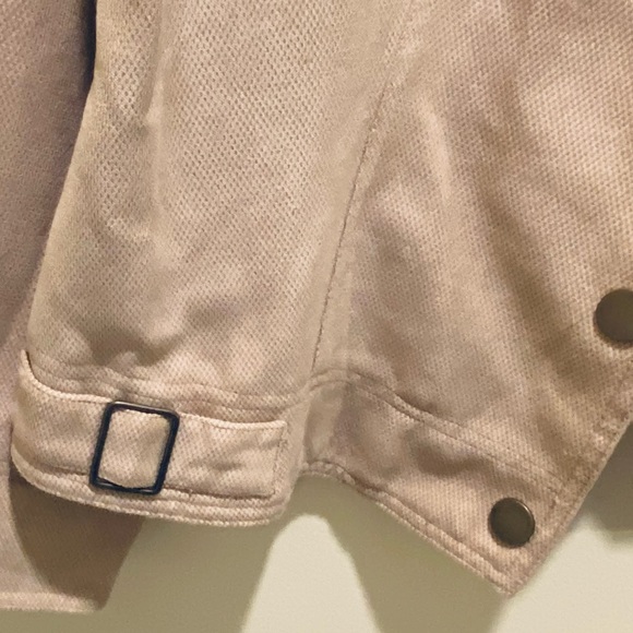 🌟HP🌟NWOT Camel Microfiber/Faux Suede Snap Close Jacket - Picture 7 of 11